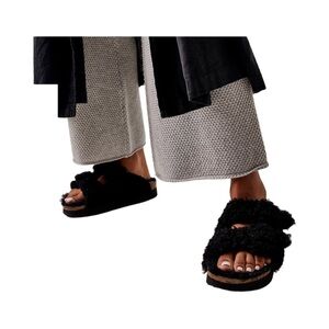 Birkenstock Papillio Arizona Big Buckle Shearling Teddy Sandals Size (39)/8-8.5